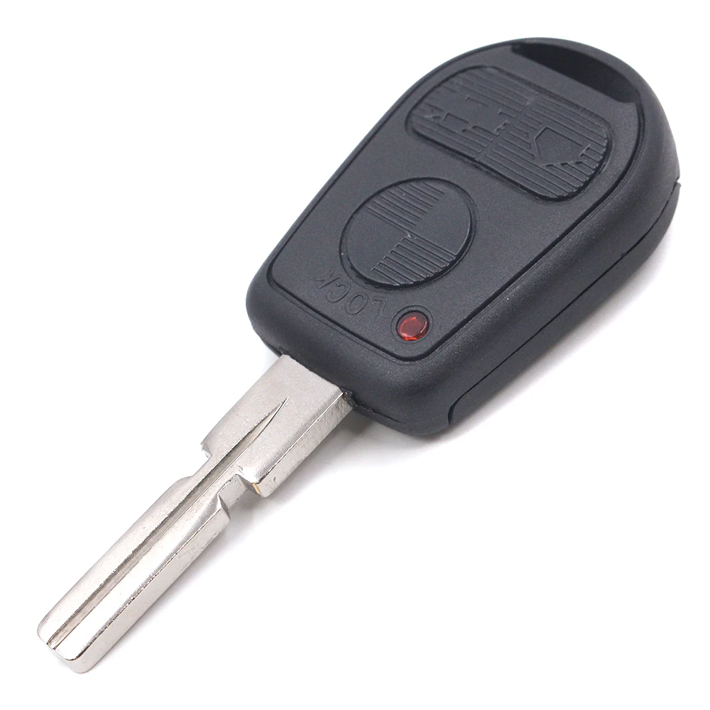 Keyecu Remote Key Fob 3 Buttons ID44 Chip HU58 Blade do BMW E31 E32 E34 E36 E38 E39 E46 Z3 - Regulowana częstotliwość 315MHz 433MHz