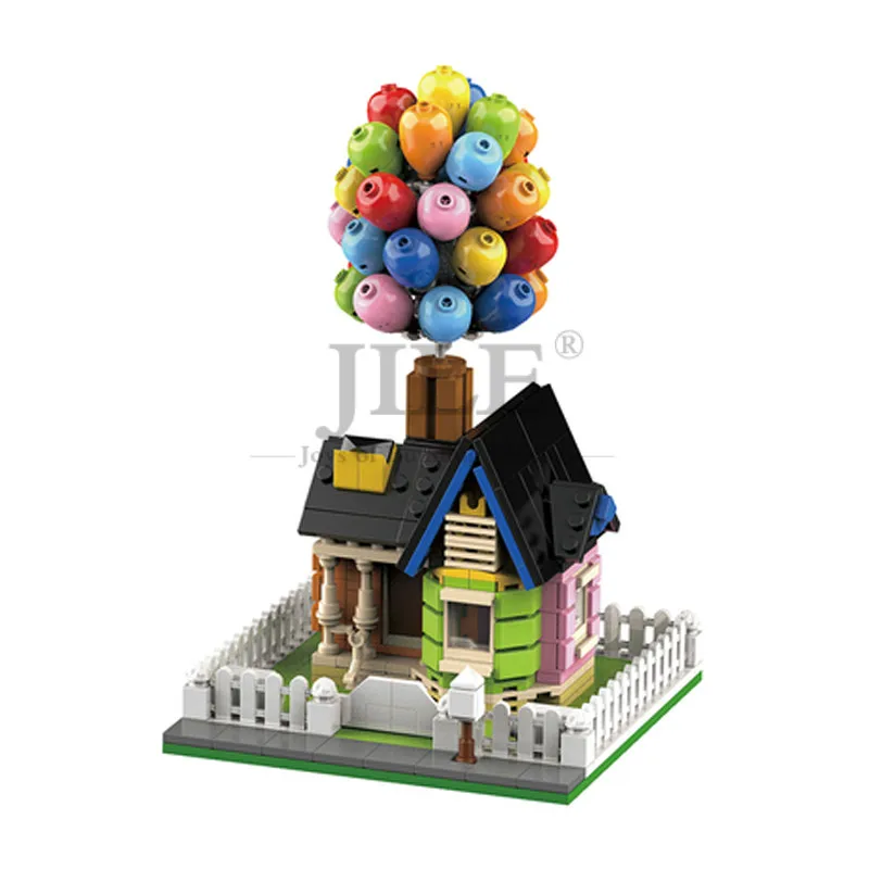 Moc Flying Balloon House Up 7025 sospensione a casa fai-da-te blocchi di mattoni City Street View compatibile con assemblaggi parte regalo