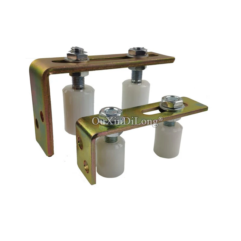 1PCS Adjustable Bracket Guide Nylon Roller with Sliding Rolling Gate Door Hardware