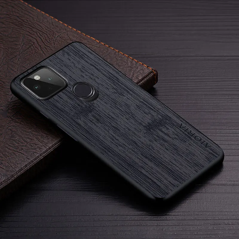 Case for Google Pixel 5A 5 4A 5G 4 4 XL funda bamboo wood pattern Leather cover Luxury coque for google pixel 5a 5 4a case capa