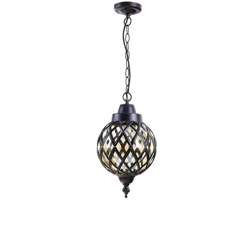 Outdoor Chandeliers Waterproof Patio Industrial Lamps European Kiosks Corridors Fixture Grape Rack Pendant Light Villa Bra