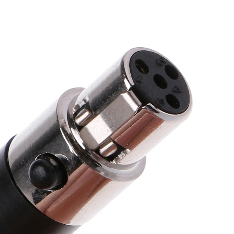 1 pz di alta qualità Mini XLR 3 4 Pin femmina spina piccolo XLR Audio microfono connettore per saldatura MIC dritto