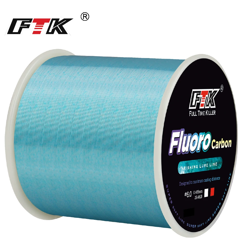 

FTK 500m Fishing Line Invisible Carbon Fiber Speckle Fluorocarbon Fishing Line 4.13LB-34.32LB/0.14mm-0.5mm Ocean Beach Fishing