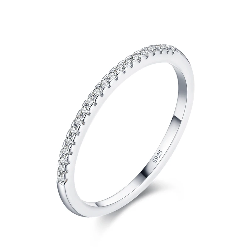 Women's Elegant 925 Sterling Silver CZ Ring, Statement Design