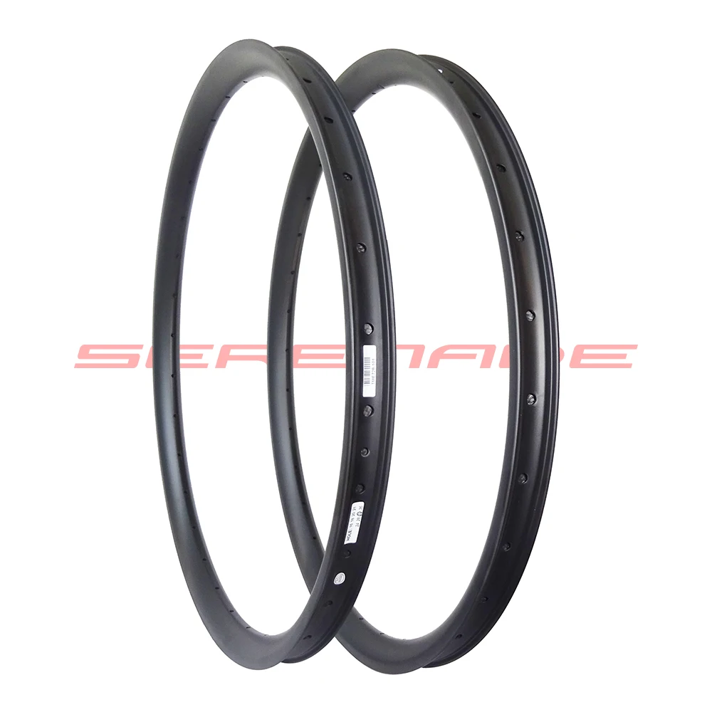 29er xc / trail version 28mm Width Carbon Fiber Mountain Bike Clincher Rim Tubeless Compatible