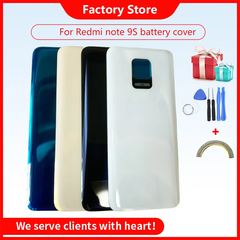 Battery Back Cover For Redmi Note 9 PRO Battery Cover For Redmi Note 9S Battery Cover Housing+Tools