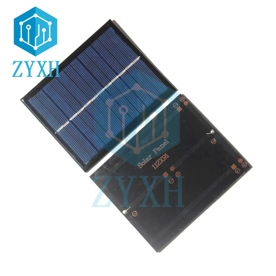 Przenośny 1.5W 6V Panel słoneczny monokrystaliczny telefon zewnętrzny Power Bank baterii ładowarka solarna