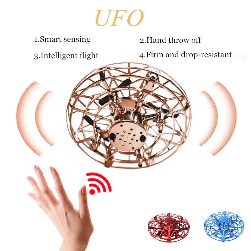 Mini Helicopter UFO RC Drone Infraed Hand Sensing Aircraft Electronic Model Quadcopter flayaball Small drohne Child Toys