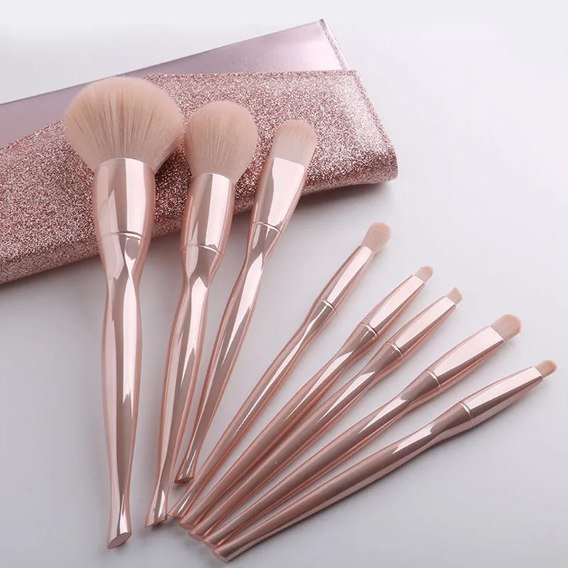 HOT Professional Makeup Brushes set with case PU Wholesale MakeUp Brushes Foundation custom Makeup Brush kit in private label