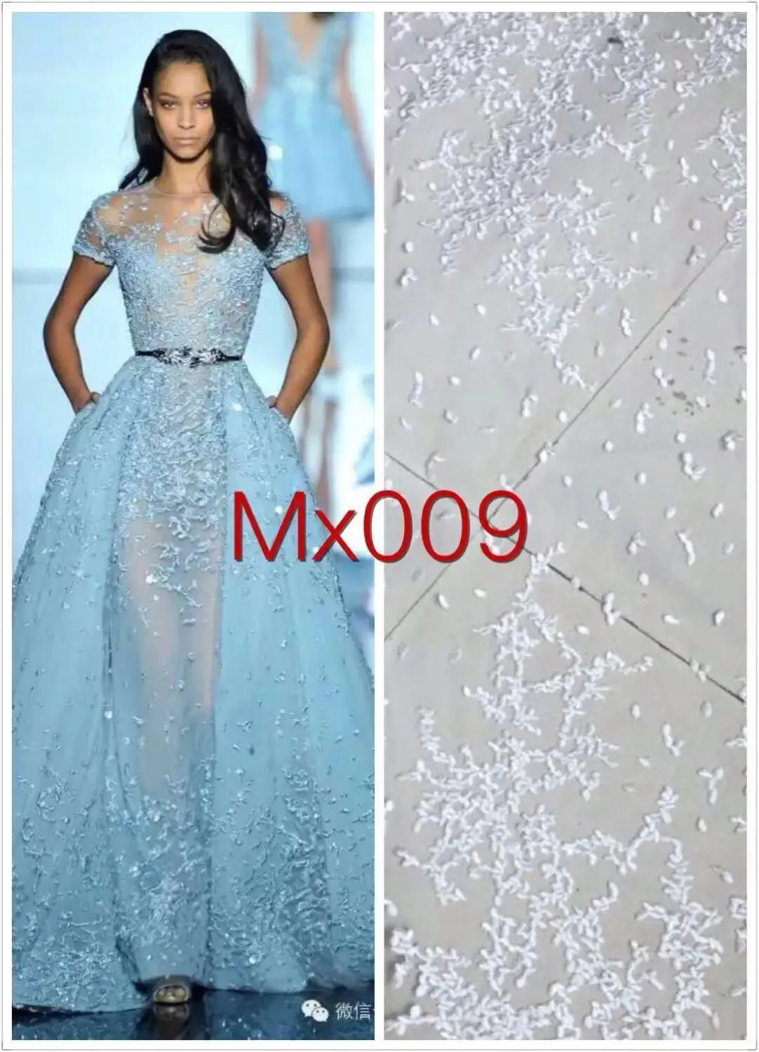 2020  new  8yards mx009  ivory offwhite dobby embroidery net mesh lace fabric for sawing bridal wedding dress