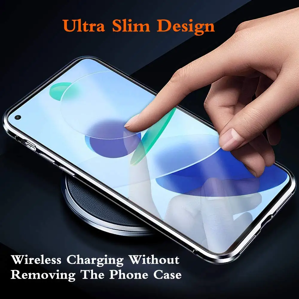 Magnetic Alumium Alloy Metal Case for Xiaomi Mi 11 11i 11Pro 11Ultra Cover Double Sided Tempered Glass Coque Mi 11  Lite