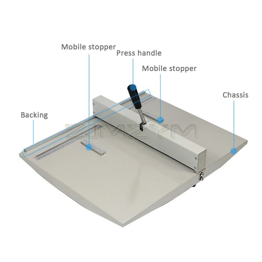 18” 460mm Manual Paper Creasing Machine A3 Paper Creaser Scoring Folding Machine For Paper Photo Card Book Binding Equipment