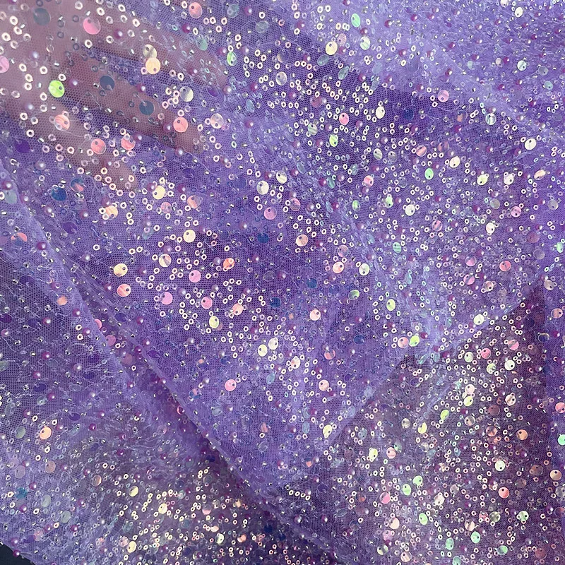 35Color .Beaded Symphony Sequins 3D Lace Fabric, Shiny Bridal Dress, Bridesmaid Dress,DIY Home Curtain,RS3455