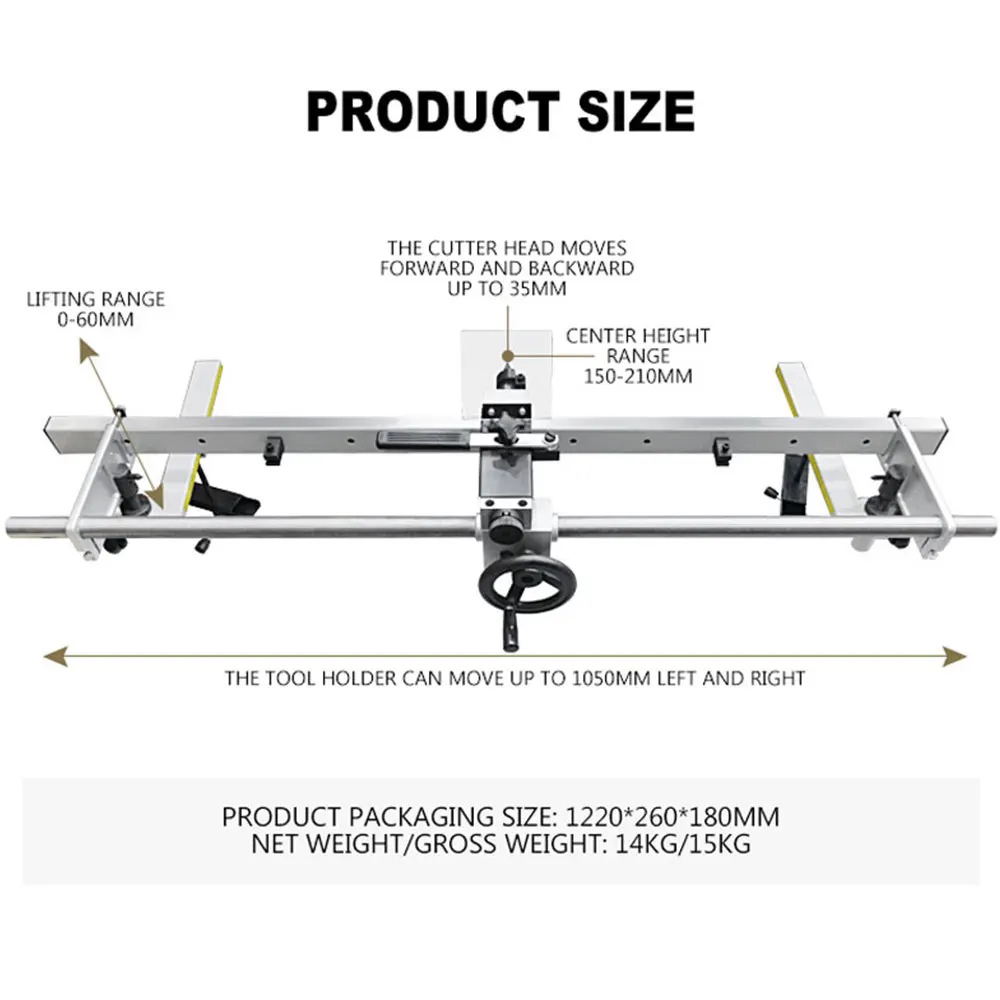 Carpintaria Torno Madeira Rotary Raving Bracket, Stair Column Corrimão, Modelo cadeira tabela, Processing Tool Holder, Trilho guia