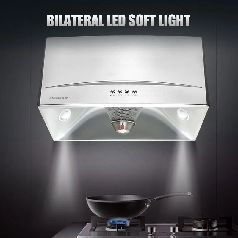 Коммерческая вытяжная вытяжка из нержавеющей стали вытяжка для кухни большая присоска верхняя настенная Бытовая вытяжка