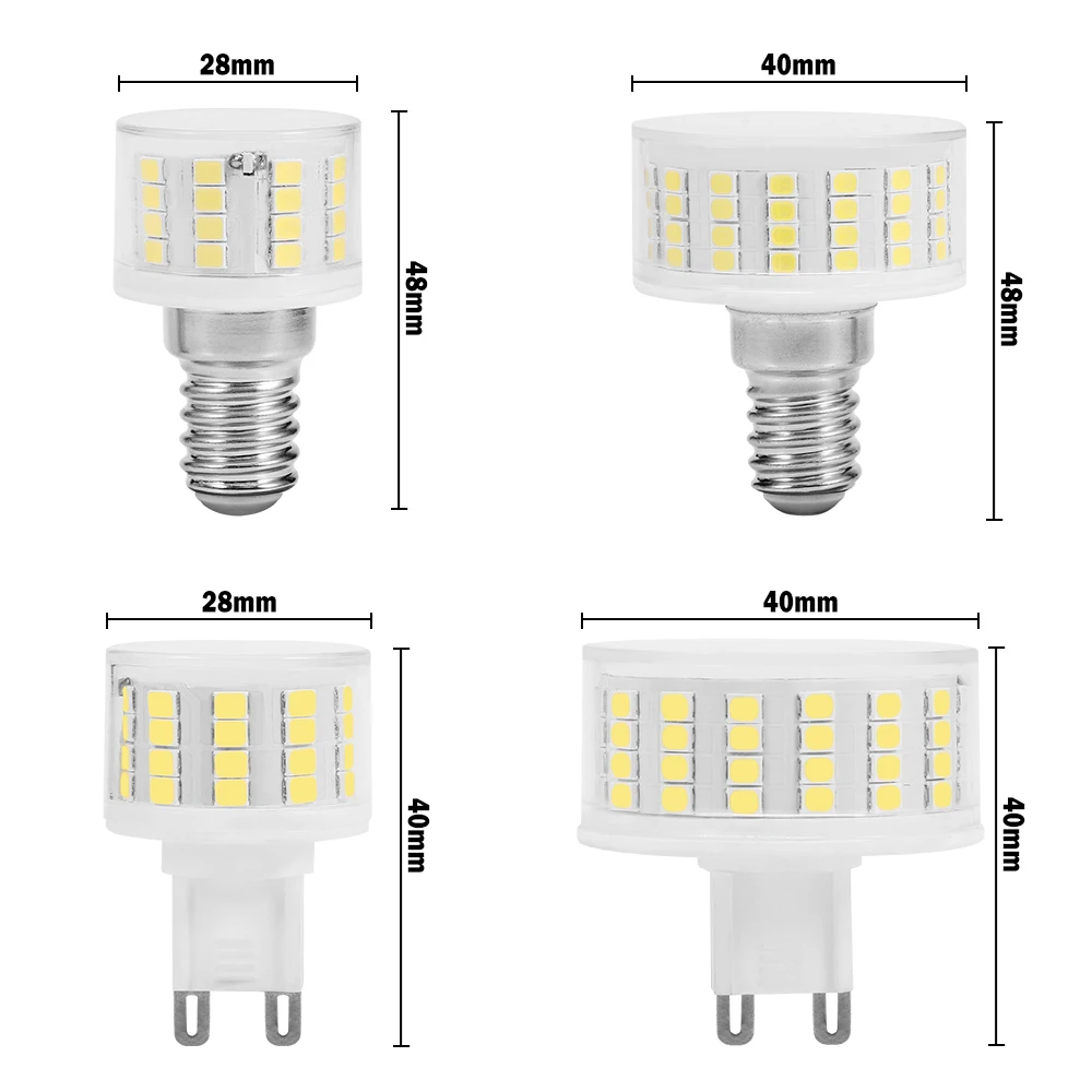 G9 E14 Led-lampe 5W 9W AC 220V SMD2835 Kein Flimmern Licht 800LM Dimmbare Kronleuchter Lampe Ersetzen 100W Halogen Beleuchtung bombilla