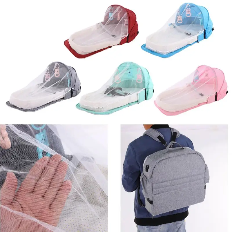 Baby Bed Travel Sun Protection Mosquito Net Foldable Infant Sleeping Basket