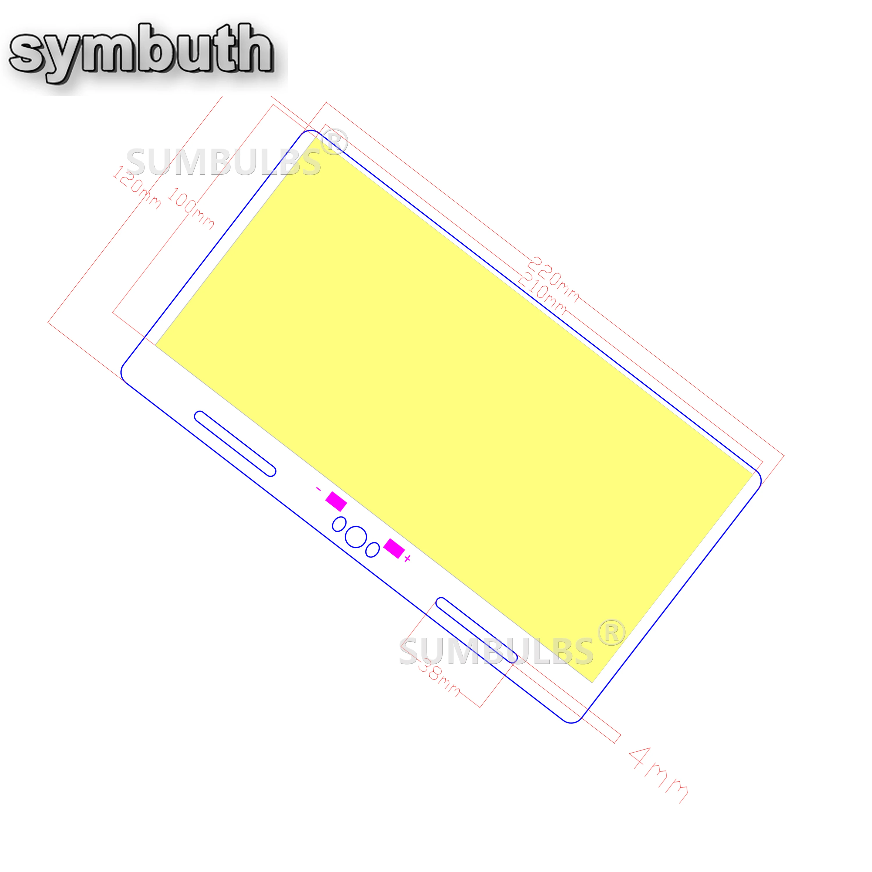 DC 12V COB Panel LED Lighting Source 220*120mm 70W Bulb Cool White 6500K Super Bright Outdoor Lamp DIY