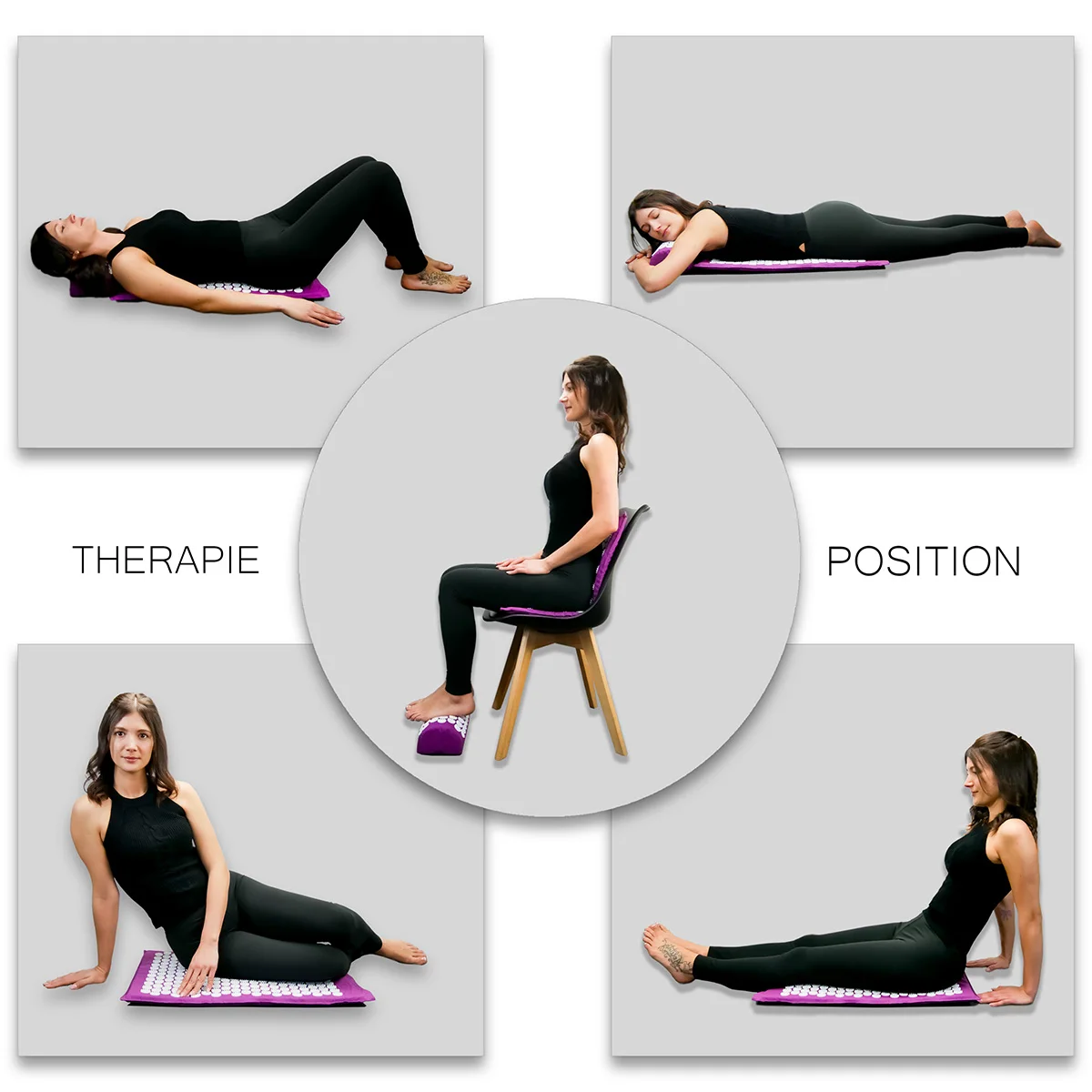 Acupressure Mat for Body Massage Relieve Stress, Back Pain Spike Cushion Yoga Acupuncture