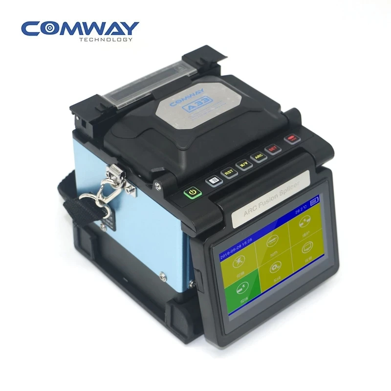 DHL Free Shipping Comway A33 High Precision PAS Alignment FTTH FTTX fusion splicer A3 ARC Welding Machine Fusionadora de fusion