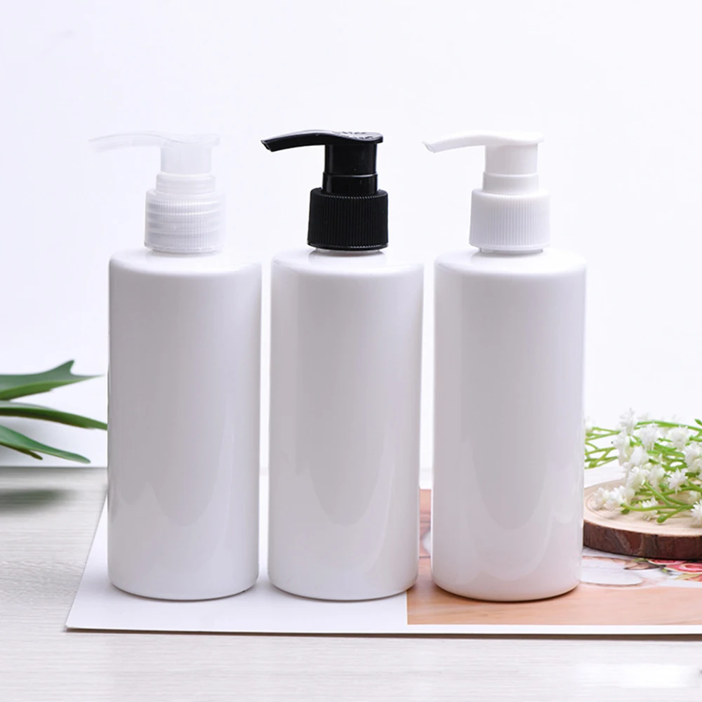 200ml Refillable Plastic Pump Dispenser Bottles For Lotion, Massage Oil, Shampoo And More Bpa/latex Free