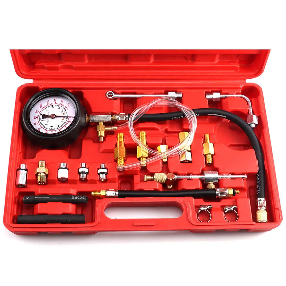 Jauge de pression de carburant TU-114 Outil de diagnostic automatique Jauge d'injection de carburant Pression d'huile moteur de transmission pour testeur de pression de pompe