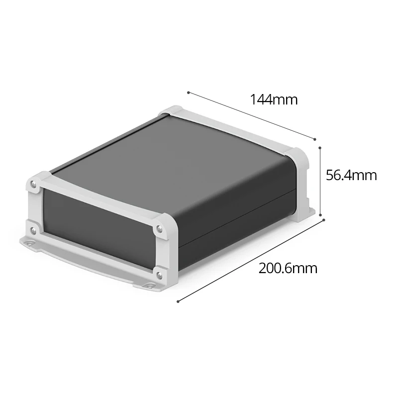 140w50h personalizado eletrônica projeto gabinete equipamentos de junção alumínio pcb placa instrumento extrusão diy eletrônica caixa
