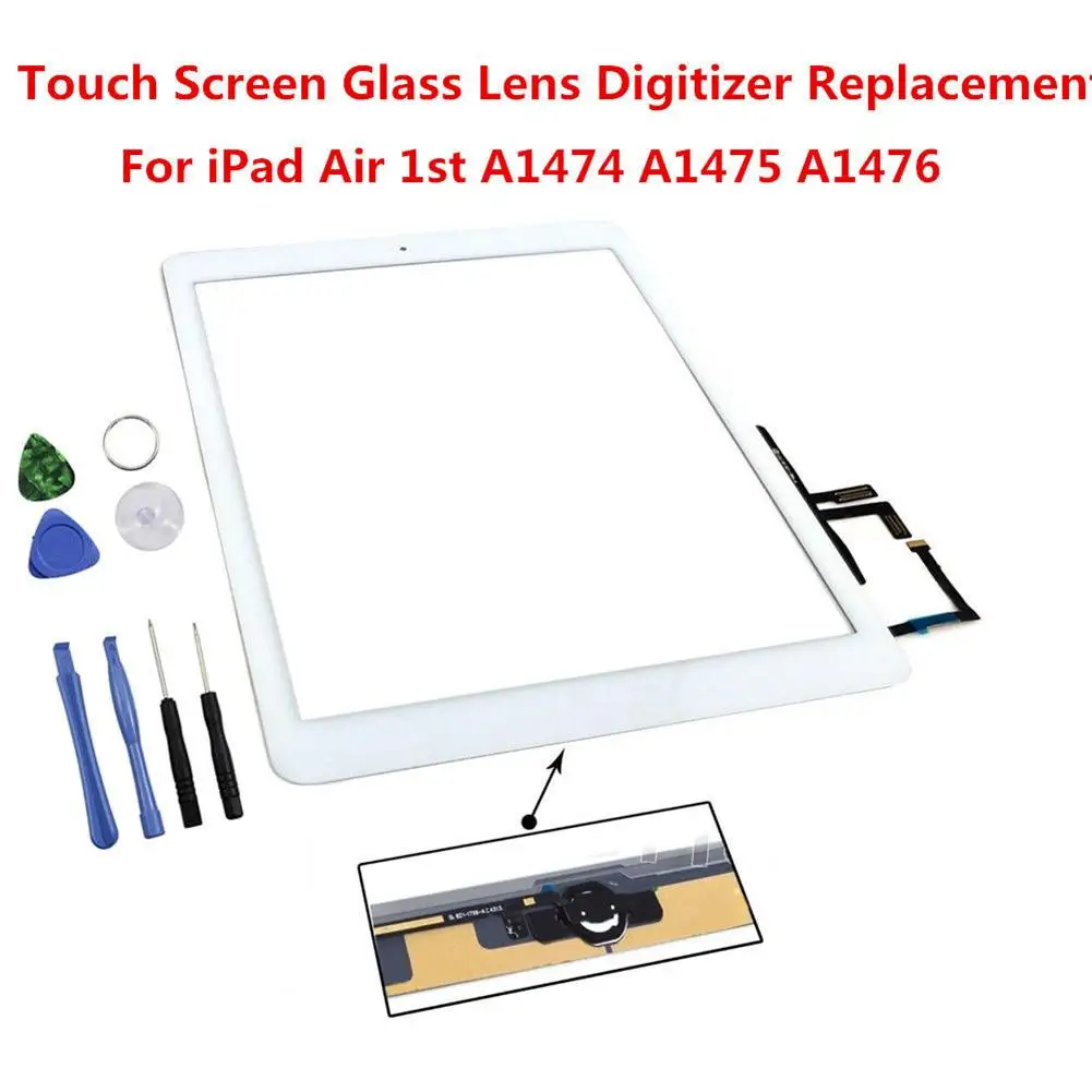 

New Replacement Digitizer Kits for iPad Air 1st Gen A1475 A1476 A1474 Repair Tool Set