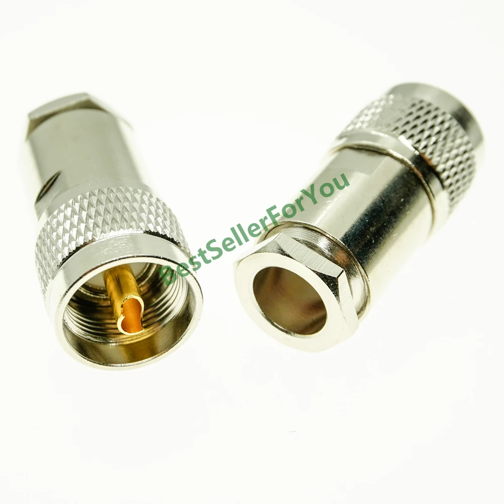 

UHF PL-259 male PL259 plug clamp For RG8 LMR400 RG165 RG213 Cable RF connector