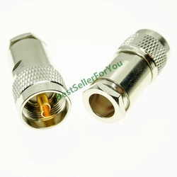 Braçadeira masculina do plugue PL259, conector do RF do cabo, UHF, PL-259, RG8, LMR400, RG165, RG213