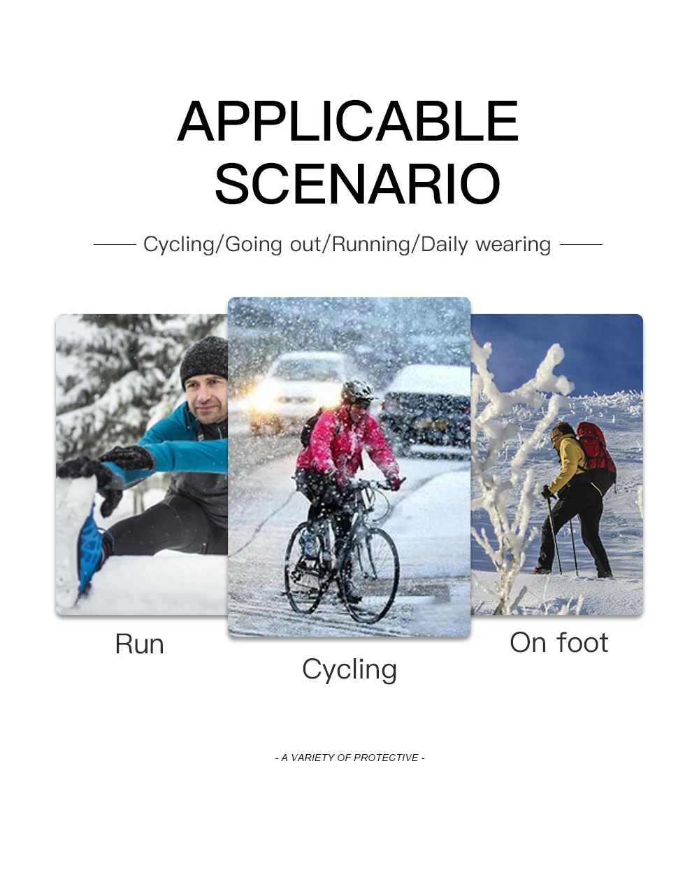 Kyncilor Winter-Fahrradhandschuhe, wasserdicht, Fleece, Samt, Touchscreen, Fahrradhandschuhe zum Angeln, Wandern, Winterhandschuhe – Detail 5