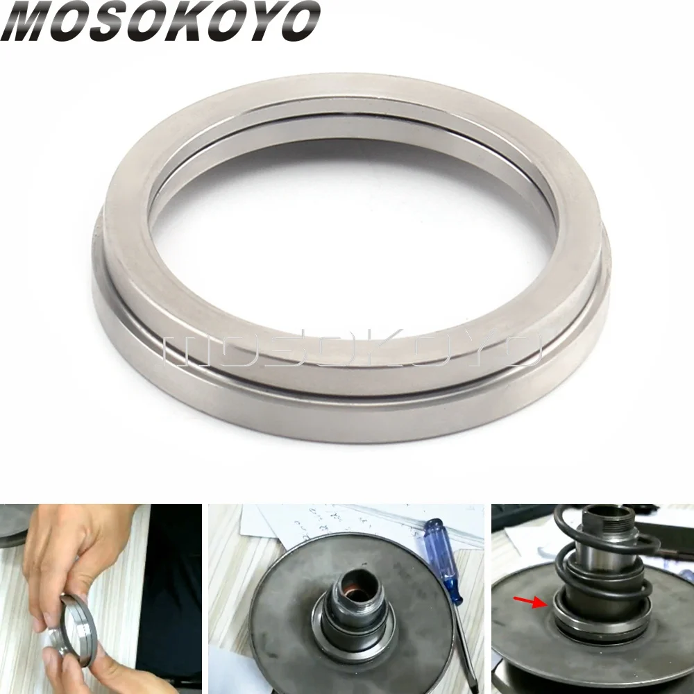 Silver Stainless Steel Clutch Assembly Platen Torque Plate Ring for Sprint Spring Primavera LX 150 2017 2018 2019