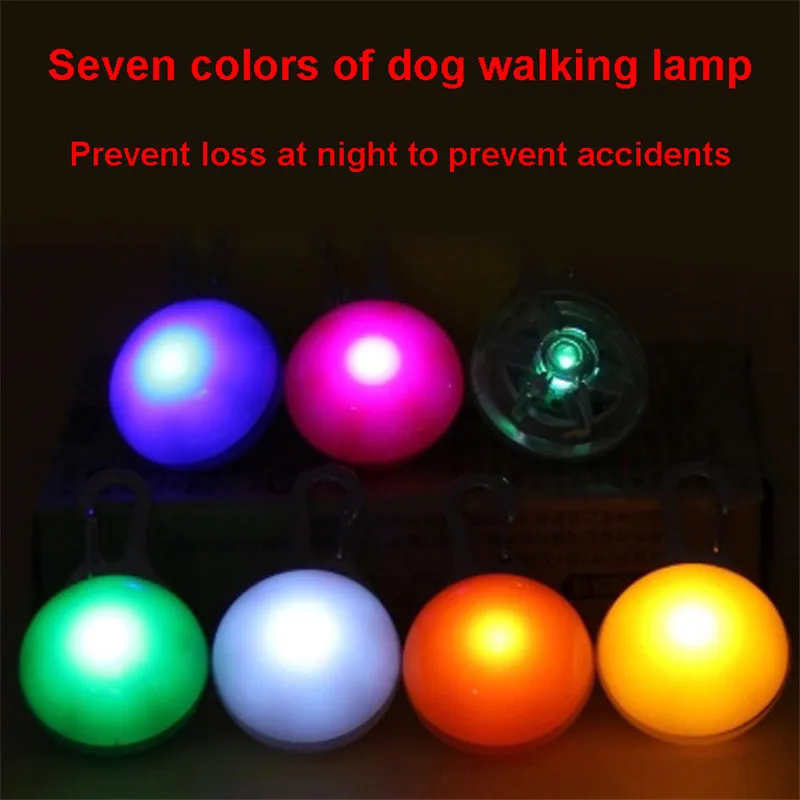 Luminous Pendant Led Dog Cat Collar Anti-Lost/Avoid Car Accident Collar For Dogs Leads LED Bright Pet Supplies Dog Walking Lamp