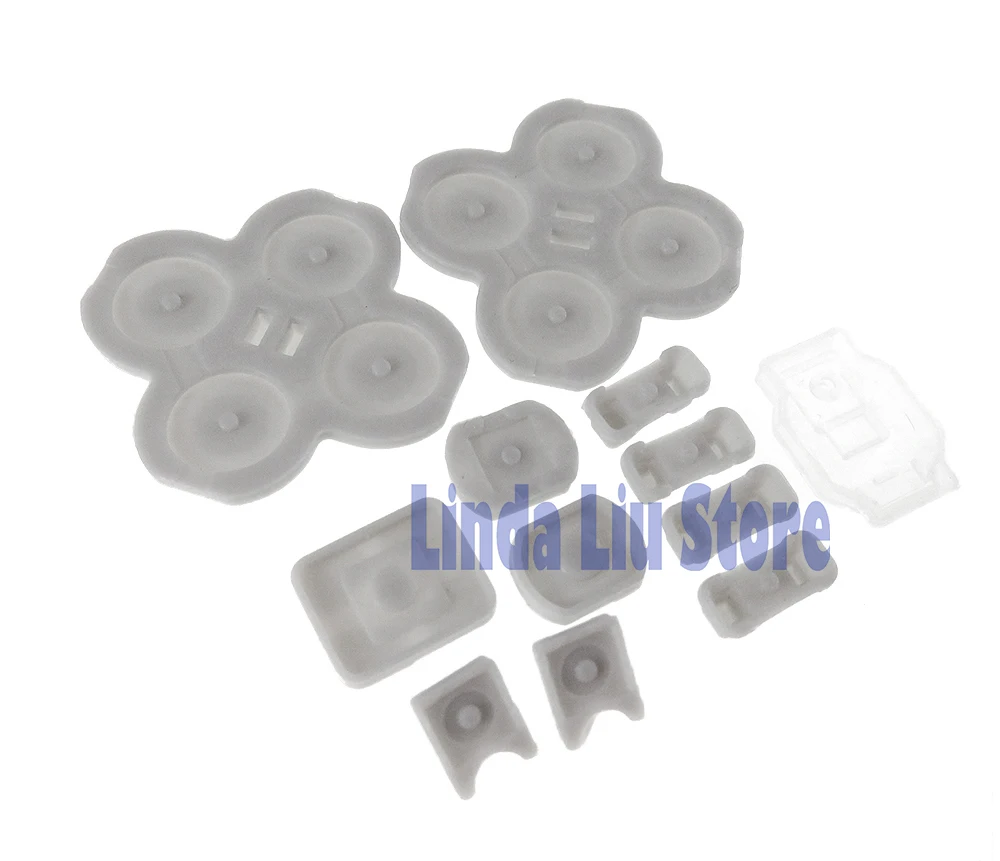 1 세트 전도성 고무 D 패드 교체 버튼 NS 스위치 용 풀 세트 왼쪽 오른쪽 고무 패드 수리 부품