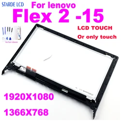 15.6 for lenovo flex 2-15 flex 2 15 LCD Display Touch Screen Digitizer Assembly with Frame Flex2-15 FHD 1920*1080 HD 1366*768