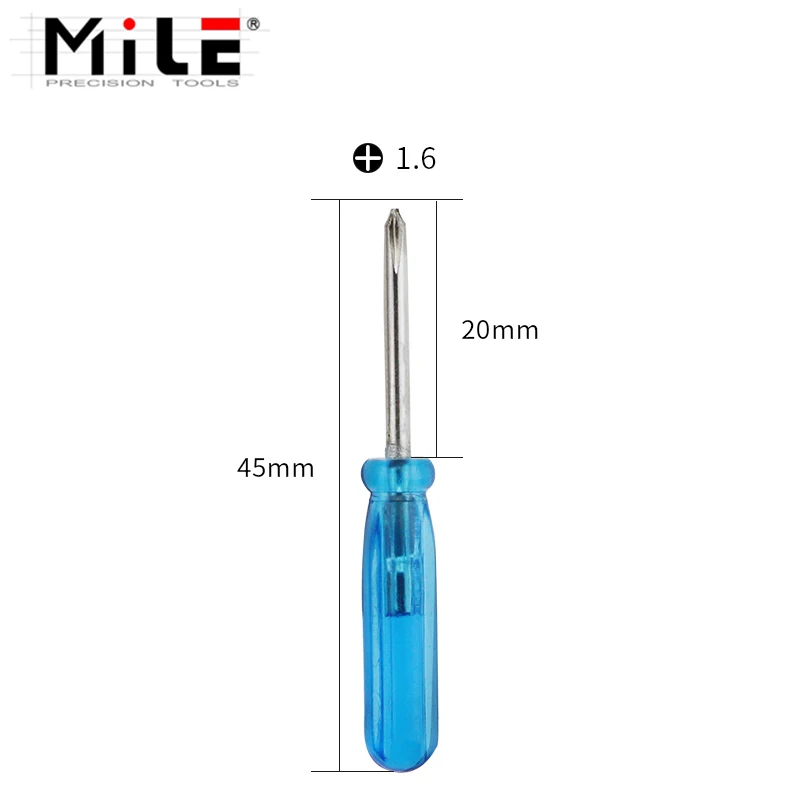 MILE 10pcs 45mm Mini Phillips Slotted Cross Head Screwdriver for iPhone Samsung Mobile Phone Laptop Repair Open Tool