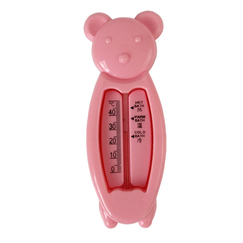 Cute Bear Baby Bath Thermometer Floating Bath Toy Bathtub and Swimming Pool Thermometer Temperature Thermometer for Infant Baby