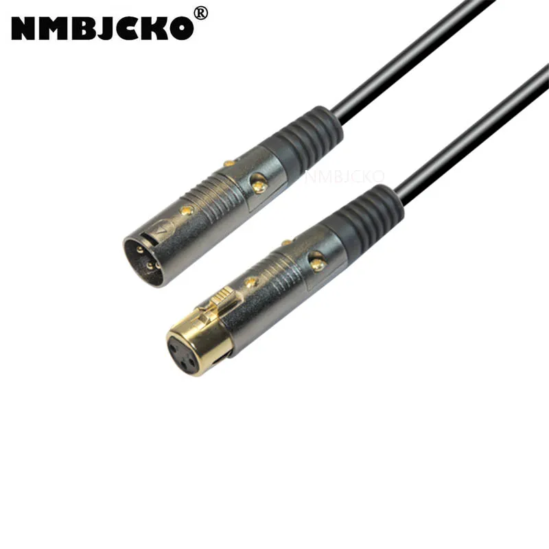 

NMBJCKO Bochara Colourful XLR Cable Male to Female OFC Copper Dual Shielded For Mic Mixer Amplifier Stage light 5pcs Pack