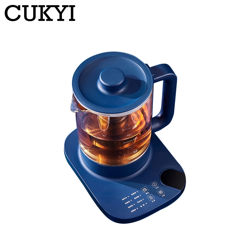 CUKYI Household Electric Kettle 1.8L Stew Pot Automatic Health Pot Tea Maker Water Boiler Scented Tea Dessert Heating Machine