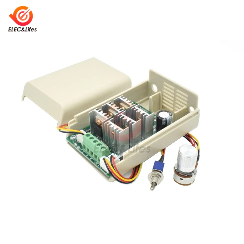 

DC 5-36V BLDC Three-Phase Sensorless Brushless Motor Speed Controller Explosive Fan Drive With Potentiometer Switch And Case