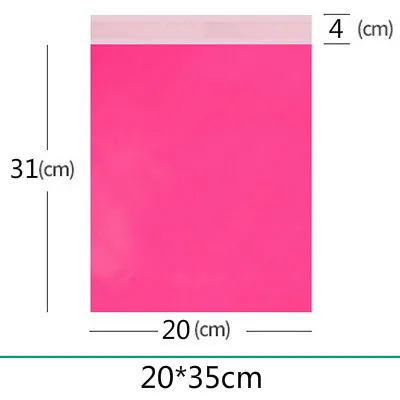 Roze koerierstassen Groot formaat matte opbergzakken Waterdichte tas Zelfsluitend PE-materiaal Envelop Mailer Post Mailing Pack Bags - afbeelding 1