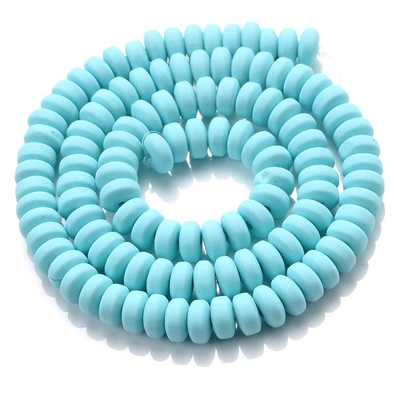 New 7mm 11 Colors Ellipse Clay Beads Charm Polymer Clay Spacer Loose Handmade Beads For DIY Bracelet Necklace Accessories