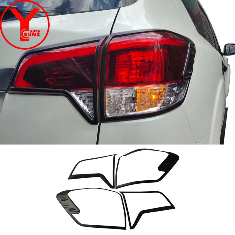 Black Car Rear Light Cover Trim Tail light Lamp Frame Decoration For Nissan Terra 2018 2019 Car Exterior Styling Accessories