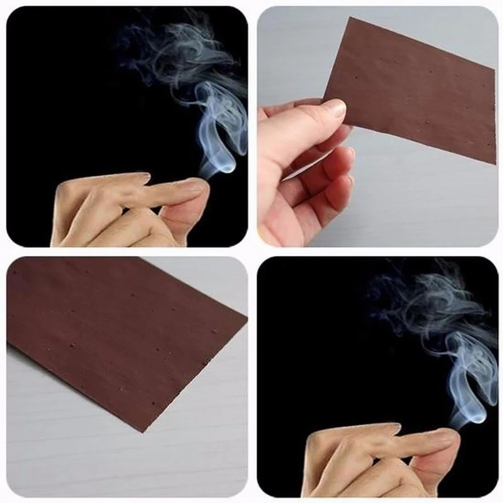 1pcs Chemical Magic Paper Cool Close Up Magic Trick Fingers Smoke Hells Smoke Stage Stuffs Fantasy Prop Make fun