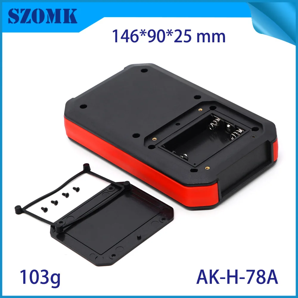 SZOMK 1 Piece 146*90*25mm szomk 3x AAA plastic electronics box handheld enclosure housing customizable plastic control enclosure