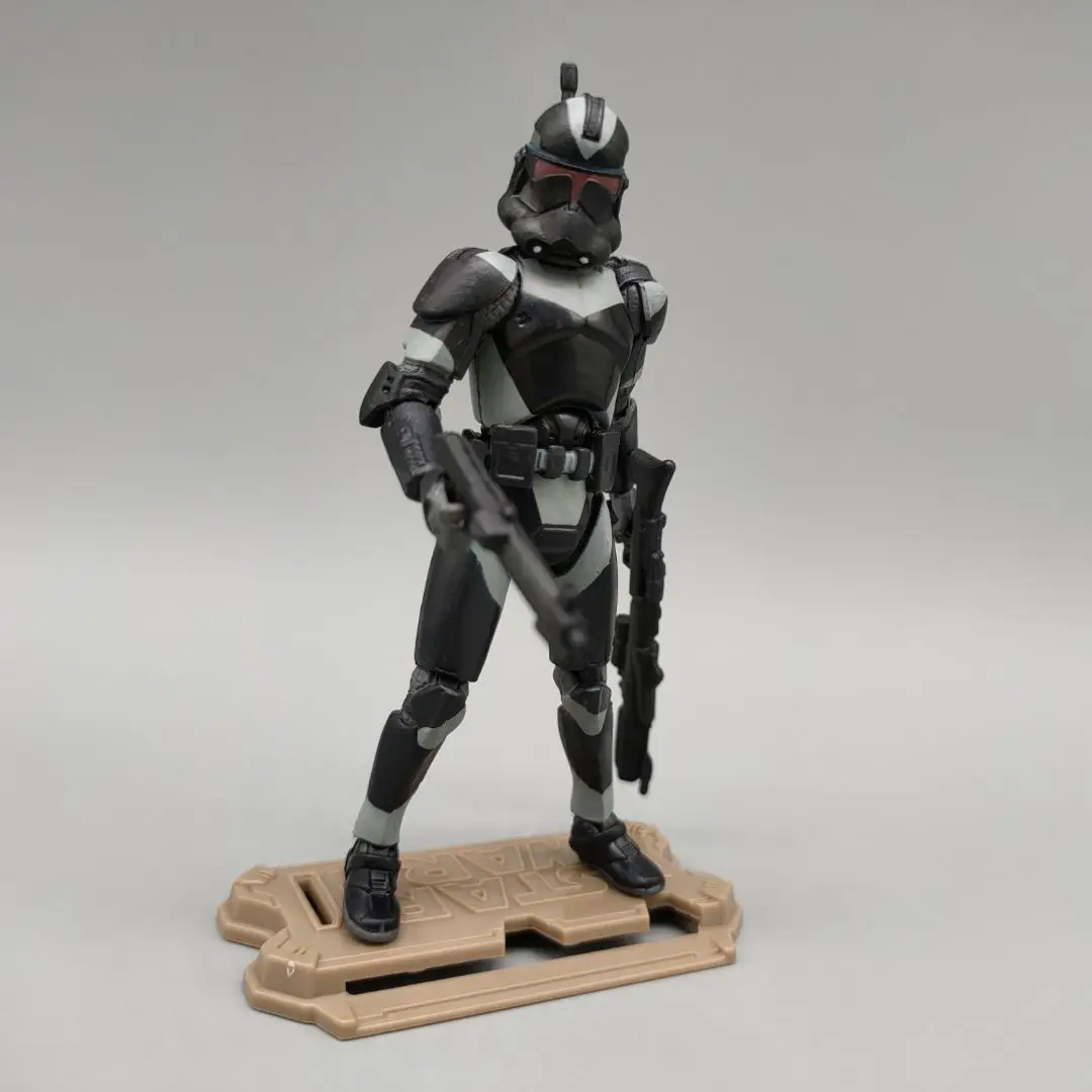 Figuras de acción sueltas de Star Wars, lote de 5, soldado clon negro, Utapau, sombra de la República, 3,75"