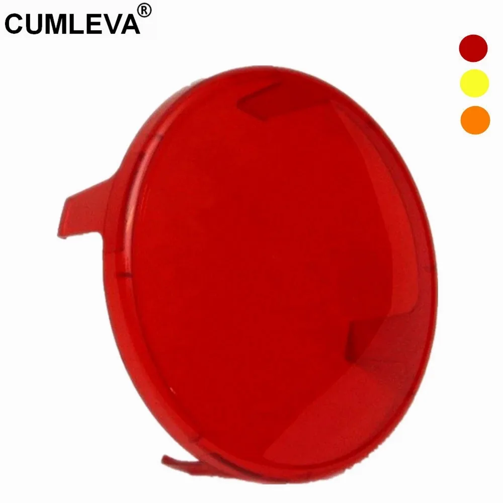 3 Colors Avaible 6\'\' Red/Yellow/Amber Lense Filter Portable Spotlight Filter for 150mm Reflector HID, LED and Halogen Spotlight