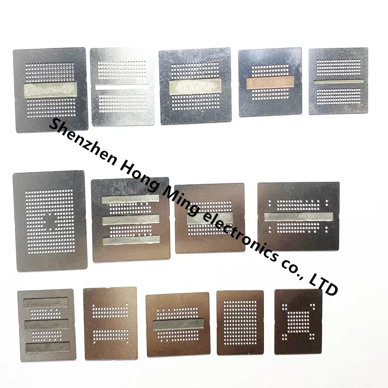 15pcs/lot Full Set BGA Reballing Stencil Dedicate Kit For DDR DDR2 DDR2-2 DDR2-3 DDR3-2 DDR3-3 DDR5 DDR6 DDR7