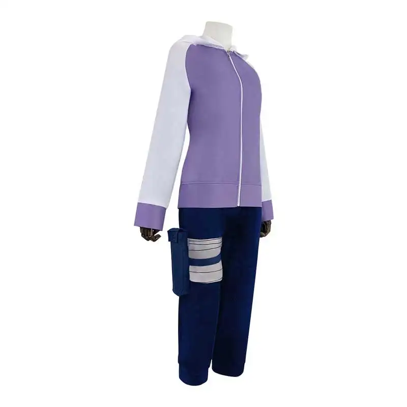 Hyuga HinMiCosplay pour femmes et filles âgées, veste à capuche, perruque, déguisement de fête d'Halloween, costume d'anime