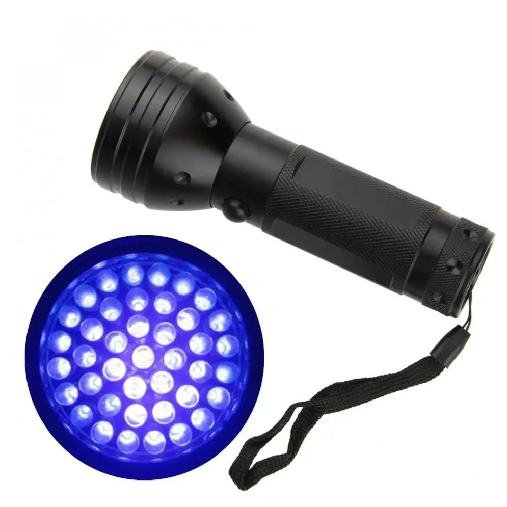 

395nm Aluminium 51 LED UV Flashlight Torch Ultra Violet Blacklight Detection Light Lamp